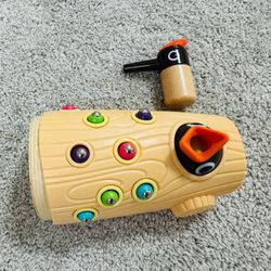 TOP BRIGHT Montessori Toys for 2 Year Old Girl and Boy, Fine Motor Skills Toddler Toys Age 2-4, Woodpecker Worm Toy Magnetic Bird Feeding Game