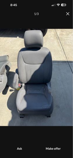 Toyota Sienna driver side seat