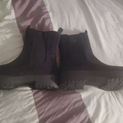 Women's Black Ankle Boots Size 10