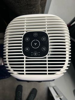 White Air Purifier with Touch Control Panel