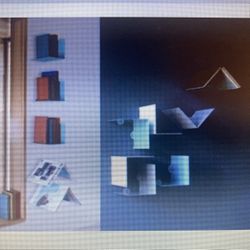FLYING VEE SHELVES (SET OF 5/WHITE) 📚