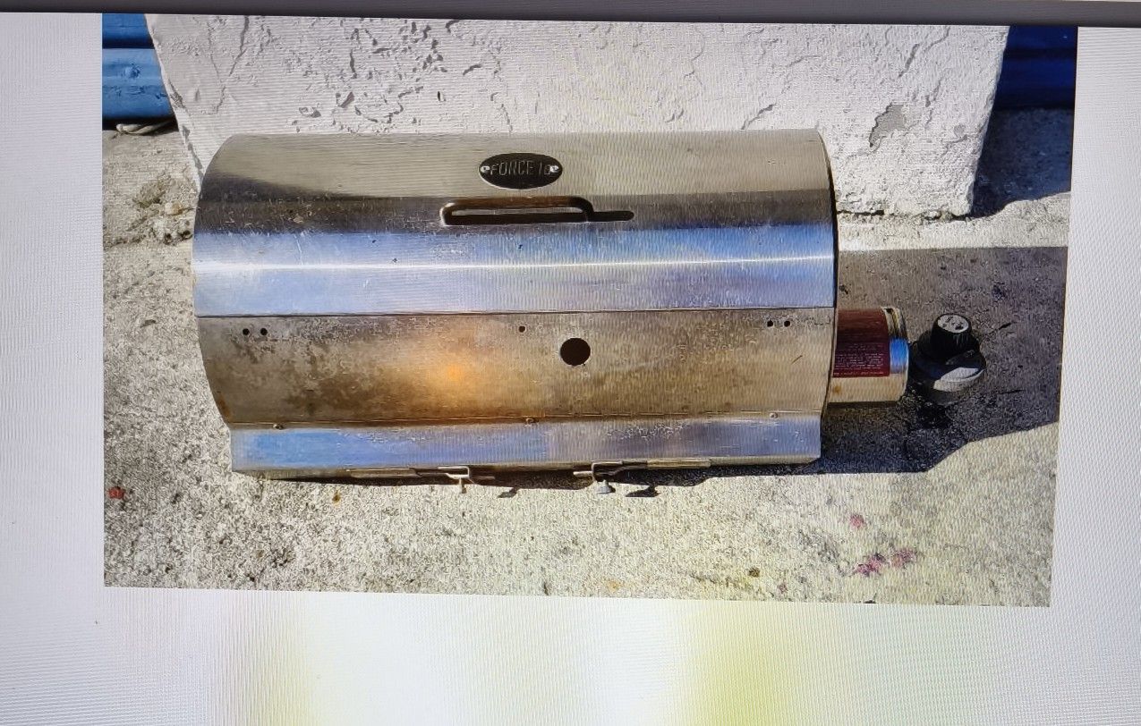 Force 10 Cook n' Boat Heavy Duty Stainless Steel Gas BBQ Grill 10"x 18"