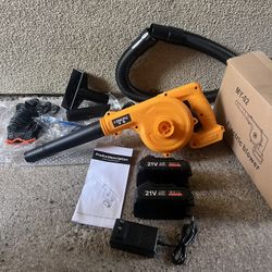 Leaf Blower/vacuum  Kit Includes 2 Batteries And Charger 