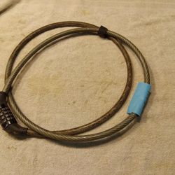 Heavy Duty Cable Bike Lock With Combination Lock