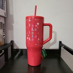 The Christmas ShoppeFa La La La La Stainless Steel Tumbler NWT (2A)