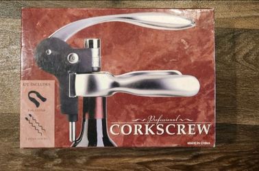 Professional  Wine Corkscrew Kit Foil Cutter  Extra Screws