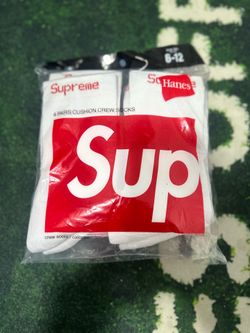 White supreme socks (negotiate)