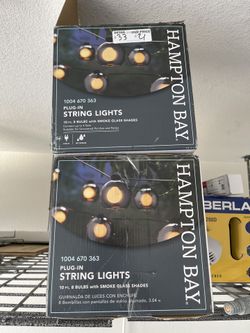 Hampton Bay String Lights With Glass Dome