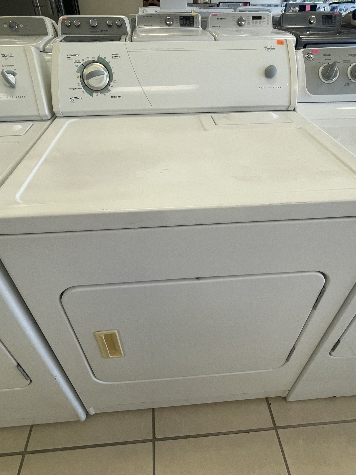 WHIRLPOOL REGULAR DRYER WHITE