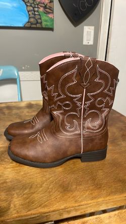 Kids Brown Western Cowboy Boots