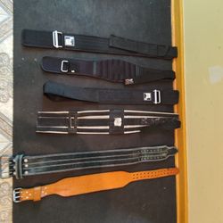 Cloth And Leather Weight Lifting Belts--