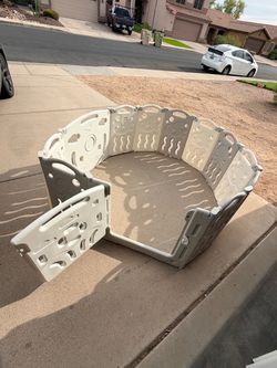Albott Baby Playpen Playard 12 Panel - 16’ Total Length (LxWxH: 60” x 60” x 25”)