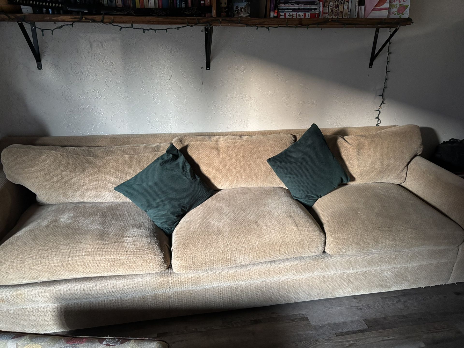 Tan Custom Made California Couch