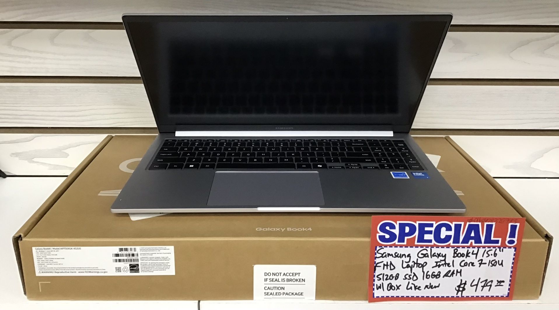 Samsung Galaxy Book4 15.6” FHD Laptop Intel Core 7-150u 512GB SSD 16GB RAM W/ Box Like New 