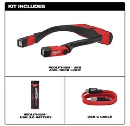 400 Lumens LED Rechargeable Neck Light