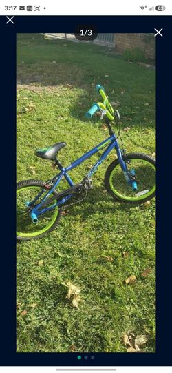 Mongoose Kids BMX Bike Blue and Green