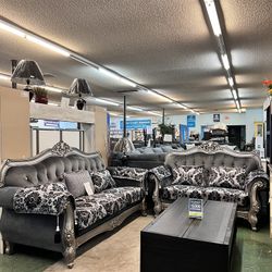 🔥Black Friday Deal🔥Brand New 2pc Beautiful Formal Sofa And Loveseat $1999, Delivery Available 