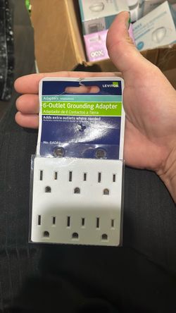 6-outlet grounding adapter brand new
