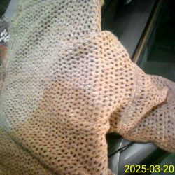 Turtleneck Poncho Elegantly Woven