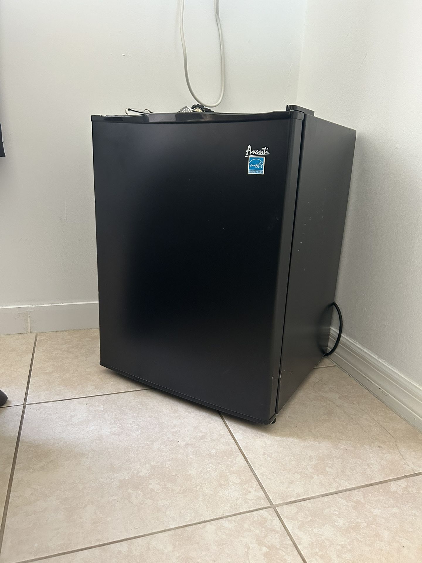 Mini fridge.