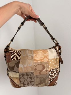 Rare vintage Coach Carly patchwork