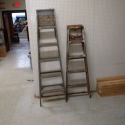 4 Foot And 5 Foot Wooden Ladders