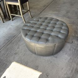 Leather Ottoman