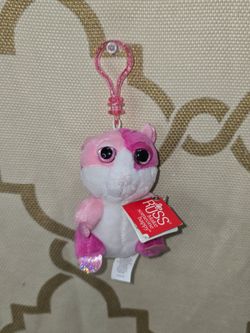 Russ Lil Peepers 4" Plush Clip On Paris The Hamster Backpack Hanger Keychain New