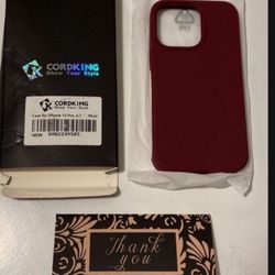 New Cordking iPhone 13 Pro Max 6.1" Plum Case