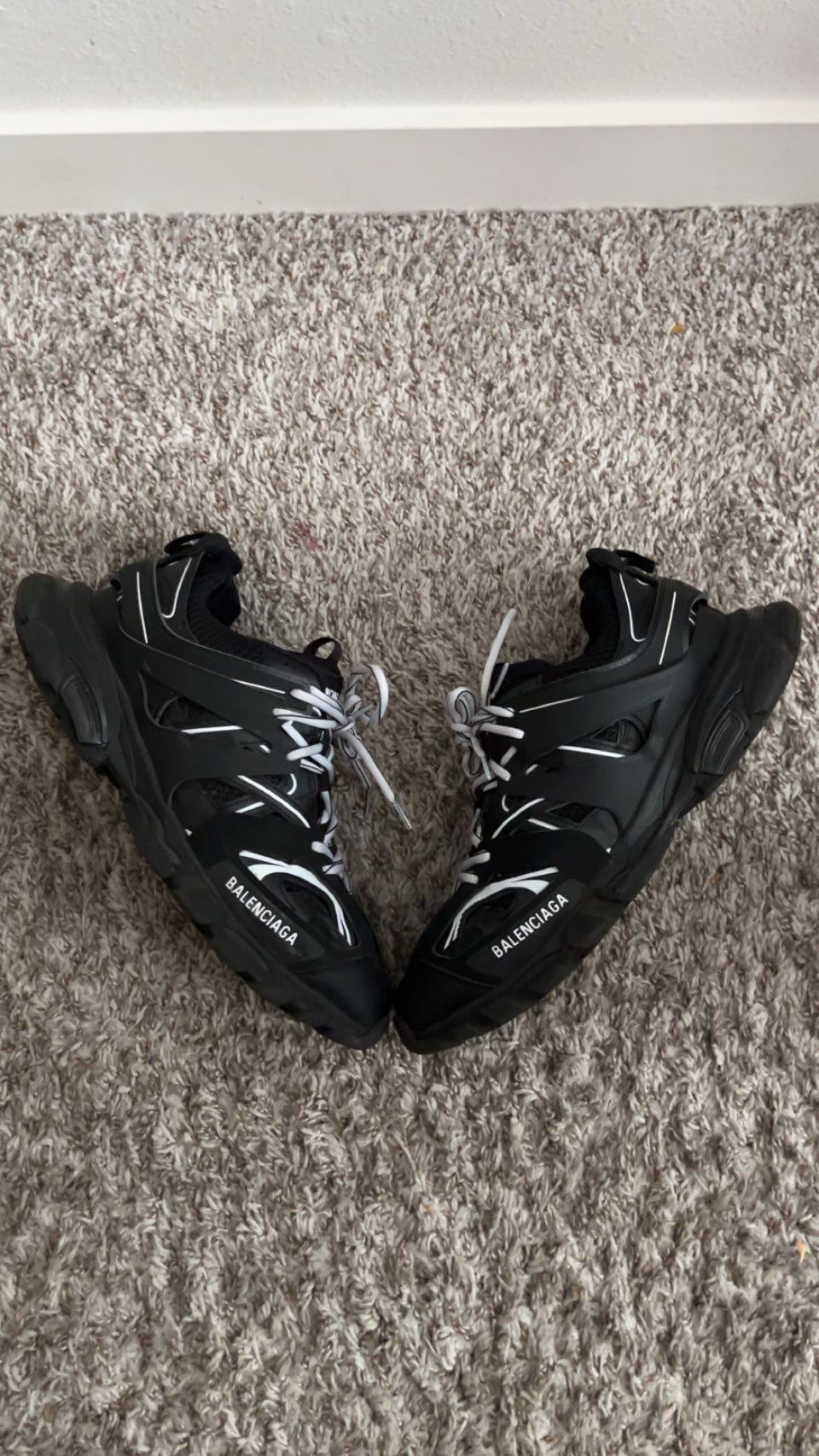 Balenciaga Track Black White Size 11