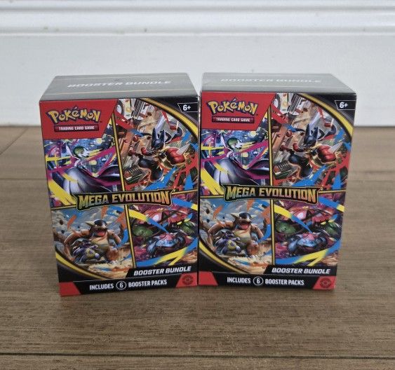 For Sale: 
Brand New in Box Pokemon Trading Card Game Mega Evolution Booster Bundle