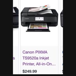 LOW PRICE MOVING- $250 + TAX CANON PIXMA ALL IN 1 PRINTER FAX 