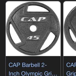 Olympic 45 Pound Weight Set With Bar 
