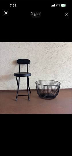 One New 18Dx11H Heavy Duty  Black Wire Basket