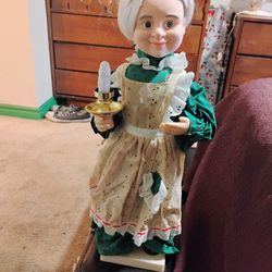 Telco Motionette Christmas Animated 24" Mrs Claus
