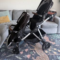 Mockingbird Double Stroller 2.0 W/ Snack Tray