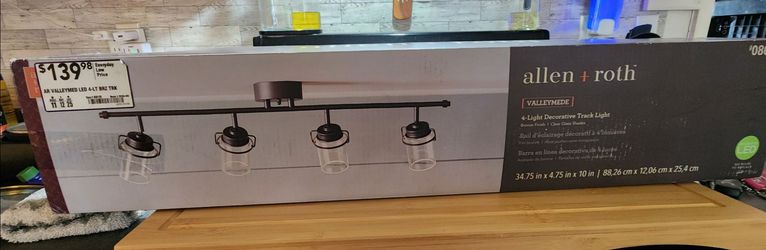 Allen + Roth Valleymede 4-Light Track Light