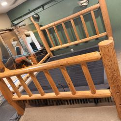 Solid Log Outer Bed Frame