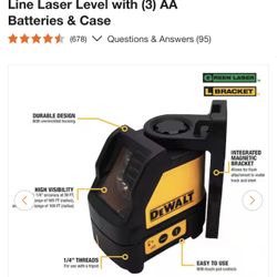 DeWalt 100” Green Self-Leveling Cross Line Laser Level