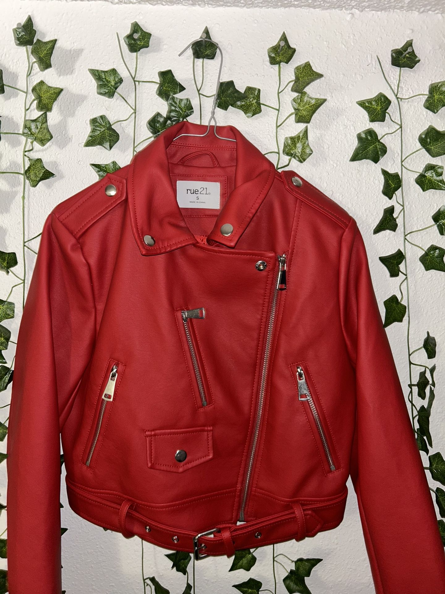 Small Red Leather Jacket