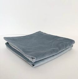 Set of TWO Blue 20" x 20" Throw Pillow COVERS