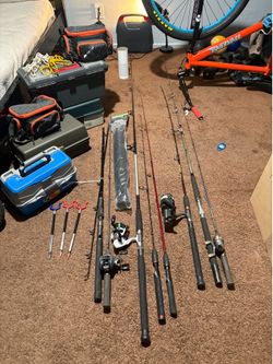 FISHING POLES N SUPPLIES