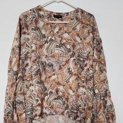 Jessica Simpson Women's Paisley Blouse Size XL