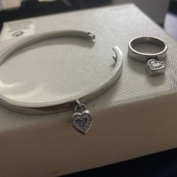 Michael Kors Heart Charm Bangle Set