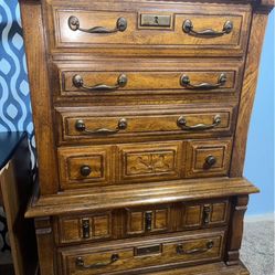 Wooden Vintage Bedroom Set