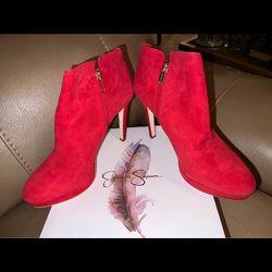 SEXY RED HIGH HEEL BOOT