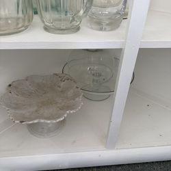 Misc glassware  and vases