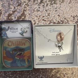 Disney Stitch Necklaces (Set of 2) – Brand New in Box