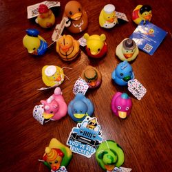 15 Plastics Ducks For $10.00