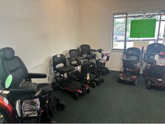 Selling 25 brand new and preowned Mobility Scooter and power chairs, wheelchairs, walkers rollers